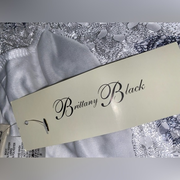 Brittany Black Women Lace Shift Mini Dress Small Fairycore Ethereal Dinner NEW‎ - Picture 6 of 7